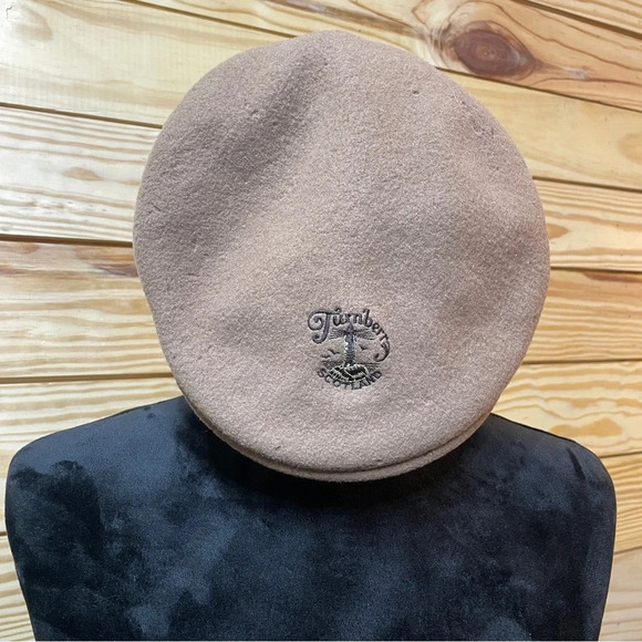 Kangol Other - Vintage Royal Troon Golf Club Flat Cap Beret Camel Tan with Perfect Logo Kangol